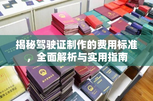 伊川揭秘驾驶证制作的费用标准，全面解析与实用指南